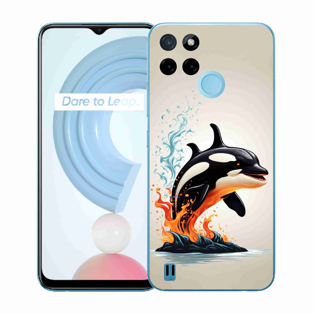 Gélový kryt mmCase na Realme C21Y/C25Y - kosatka