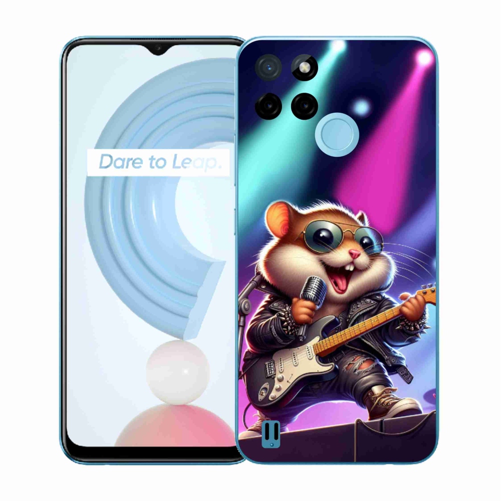 Gélový kryt mmCase na Realme C21Y/C25Y - škrečok rocker