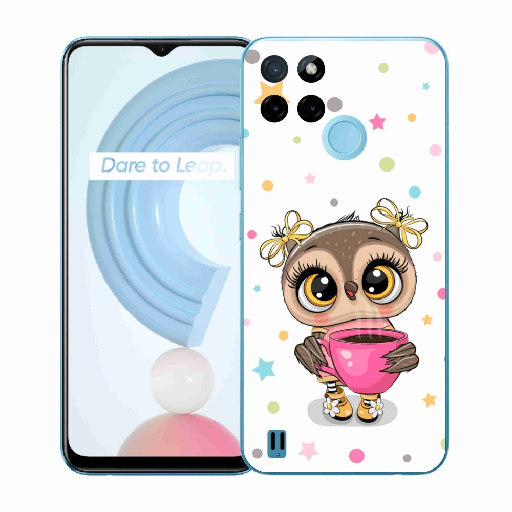 Gélový kryt mmCase na Realme C21Y/C25Y - kreslená sovička