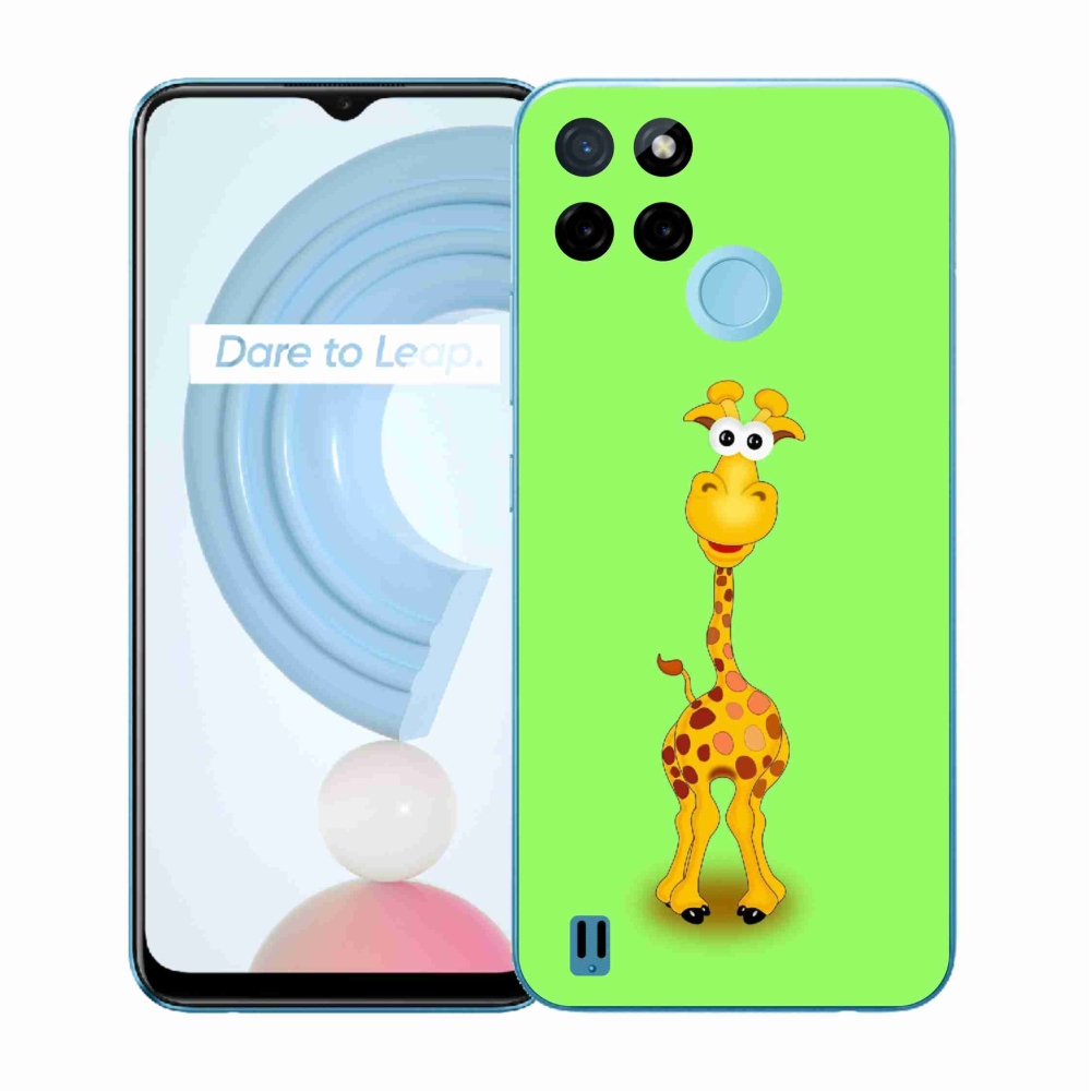 Gélový kryt mmCase na Realme C21Y/C25Y - kreslená žirafa