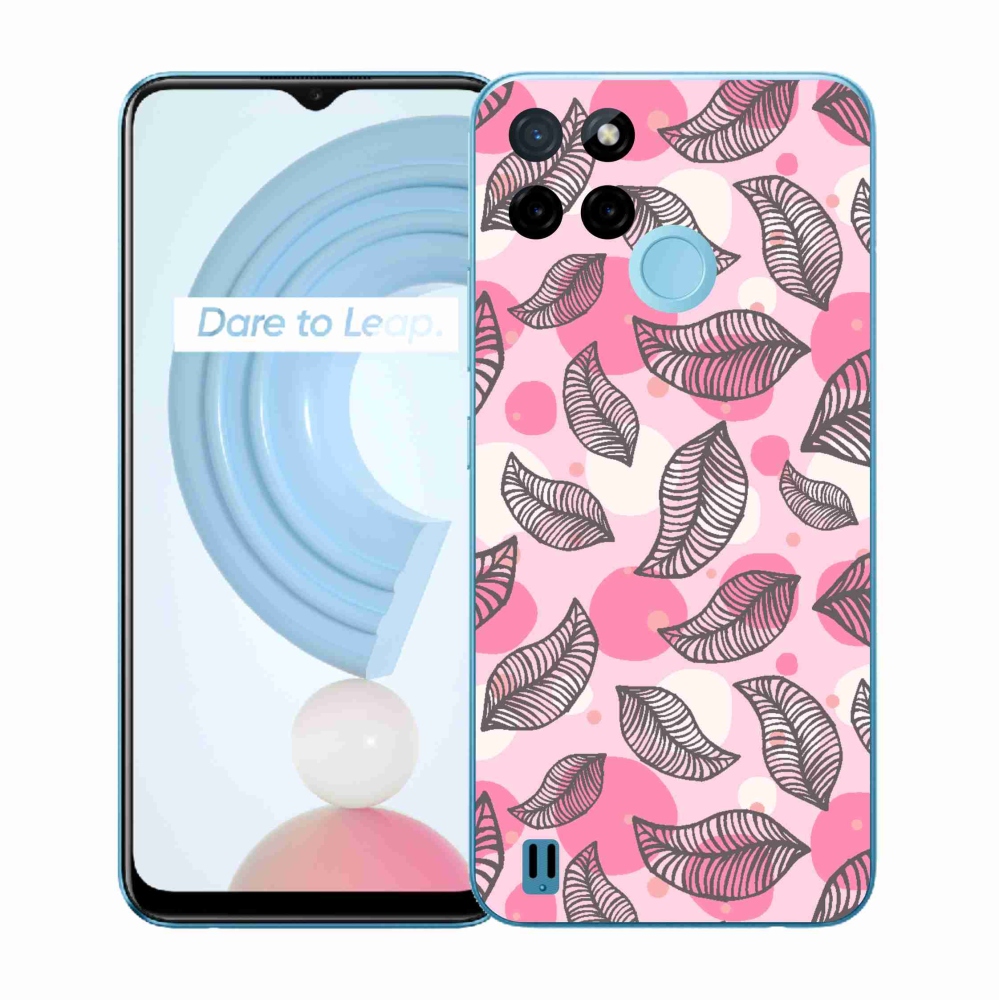 Gélový kryt mmCase na Realme C21Y/C25Y - kreslené padajúce listy