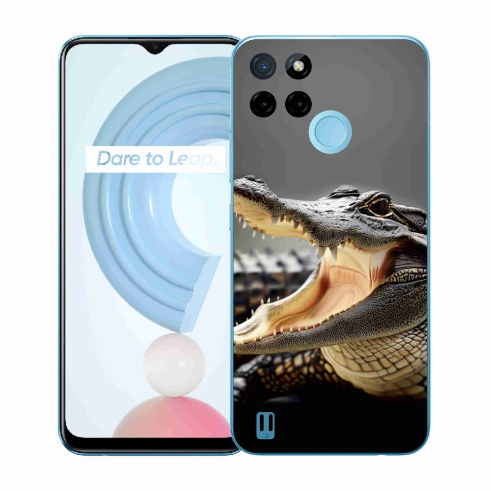 Gélový kryt mmCase na Realme C21Y/C25Y - krokodíl