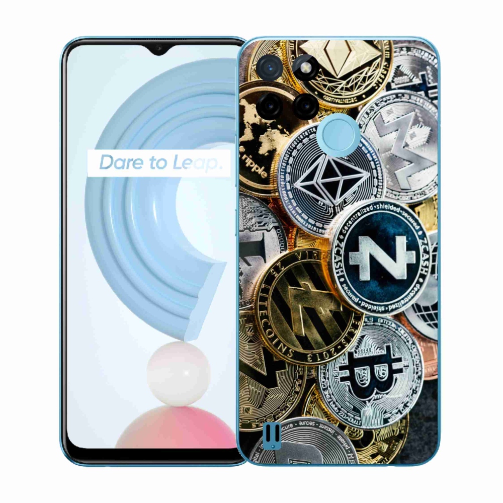 Gélový kryt mmCase na Realme C21Y/C25Y - kryptomeny