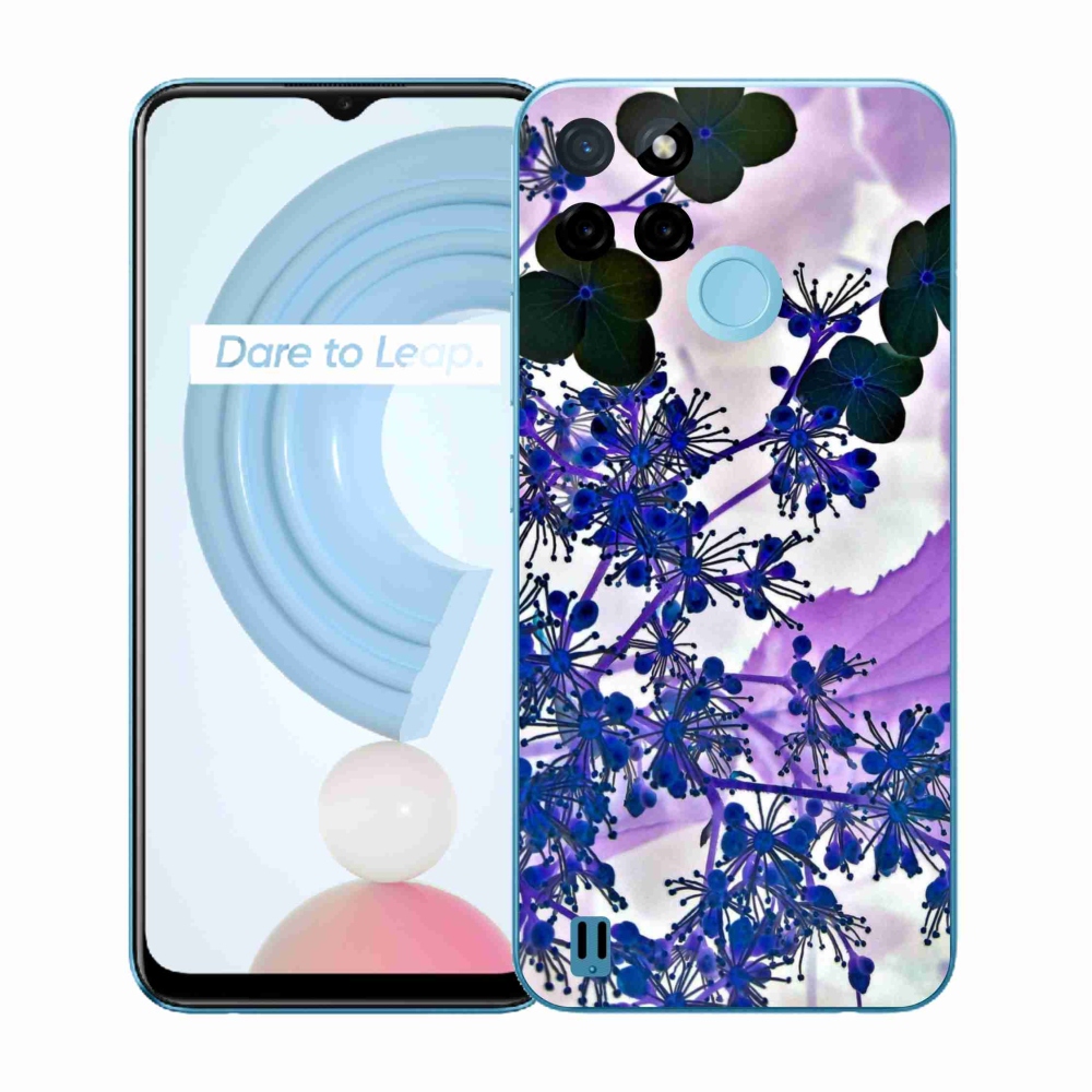 Gélový kryt mmCase na Realme C21Y/C25Y - kvet hortenzie