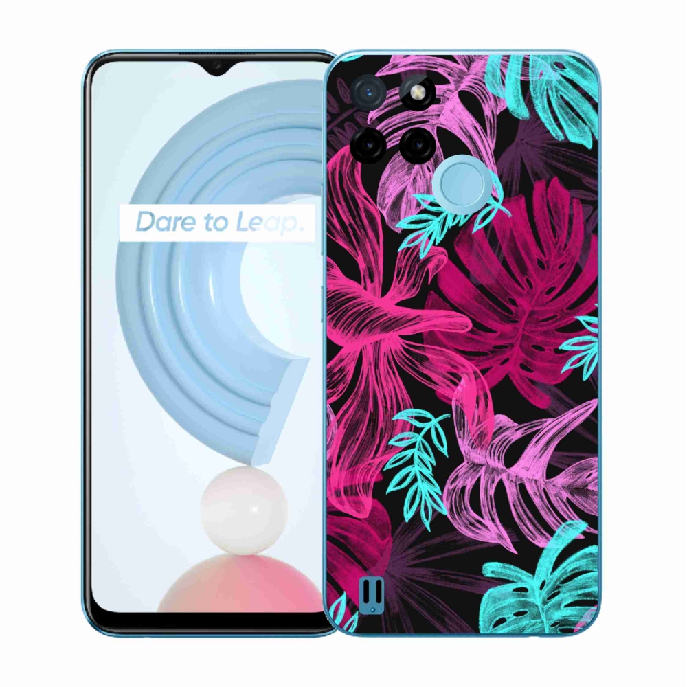 Gélový kryt mmCase na Realme C21Y/C25Y - kvety 1