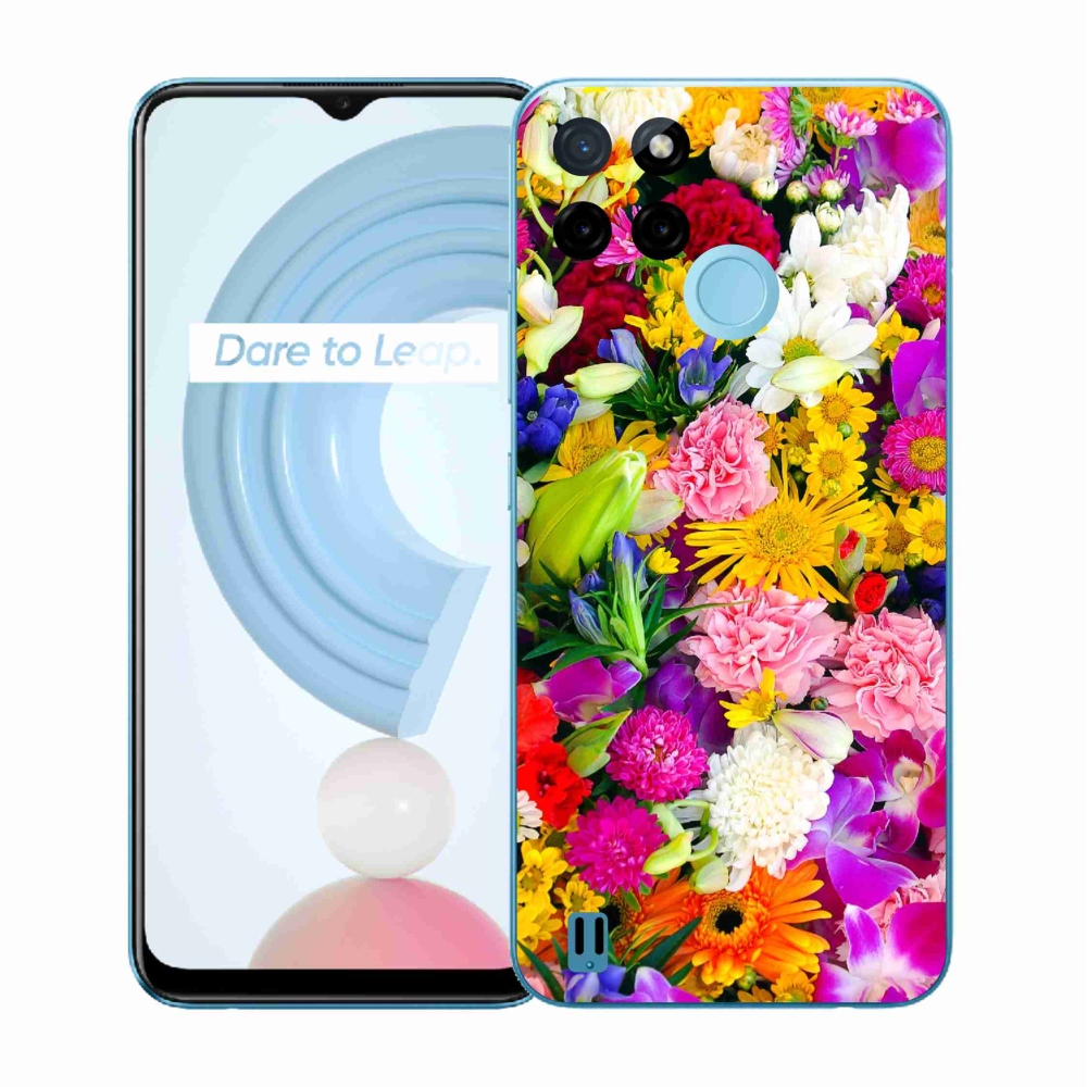 Gélový kryt mmCase na Realme C21Y/C25Y - kvety 12