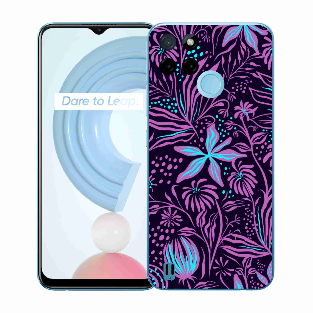 Gélový kryt mmCase na Realme C21Y/C25Y - kvety 2