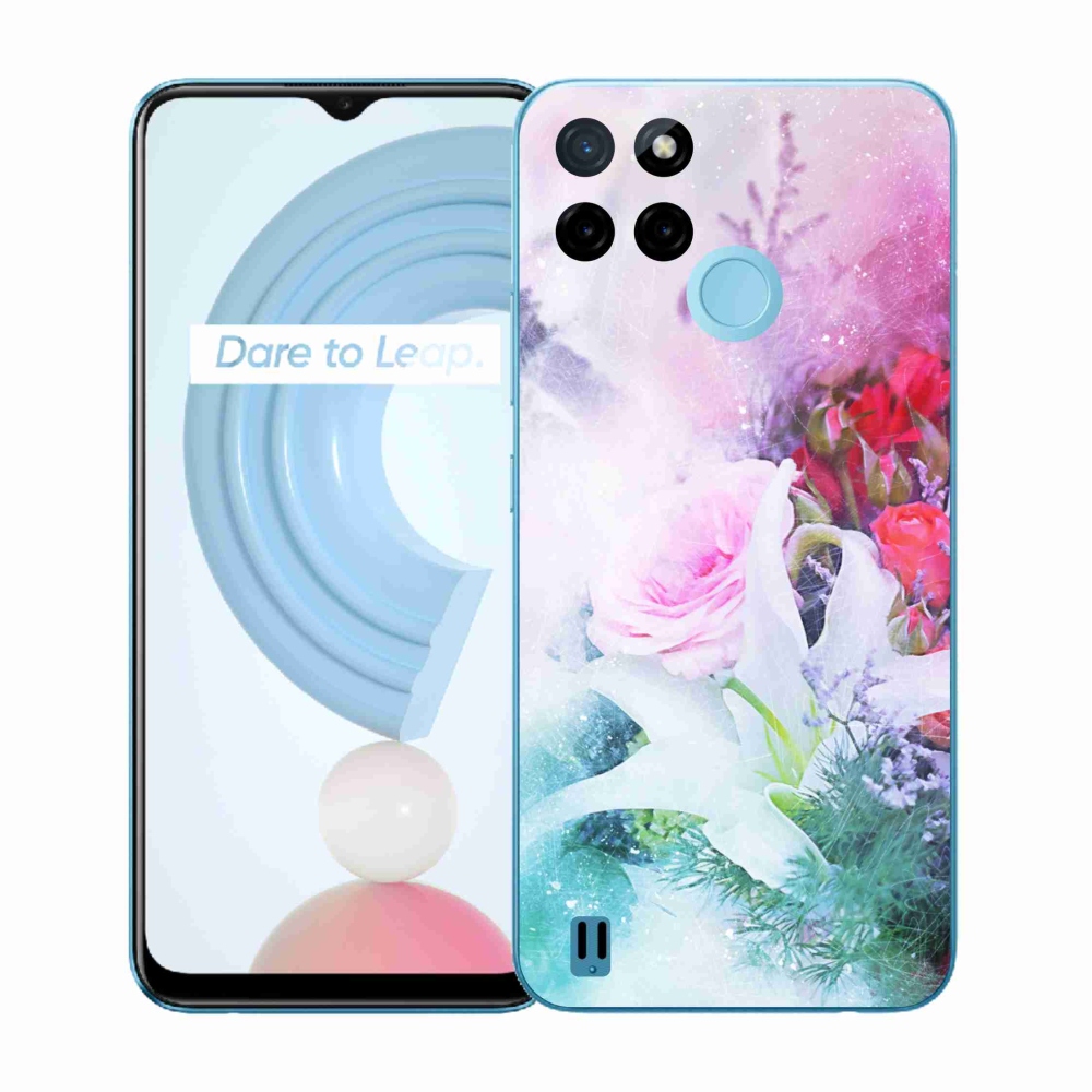 Gélový kryt mmCase na Realme C21Y/C25Y - kvety 4