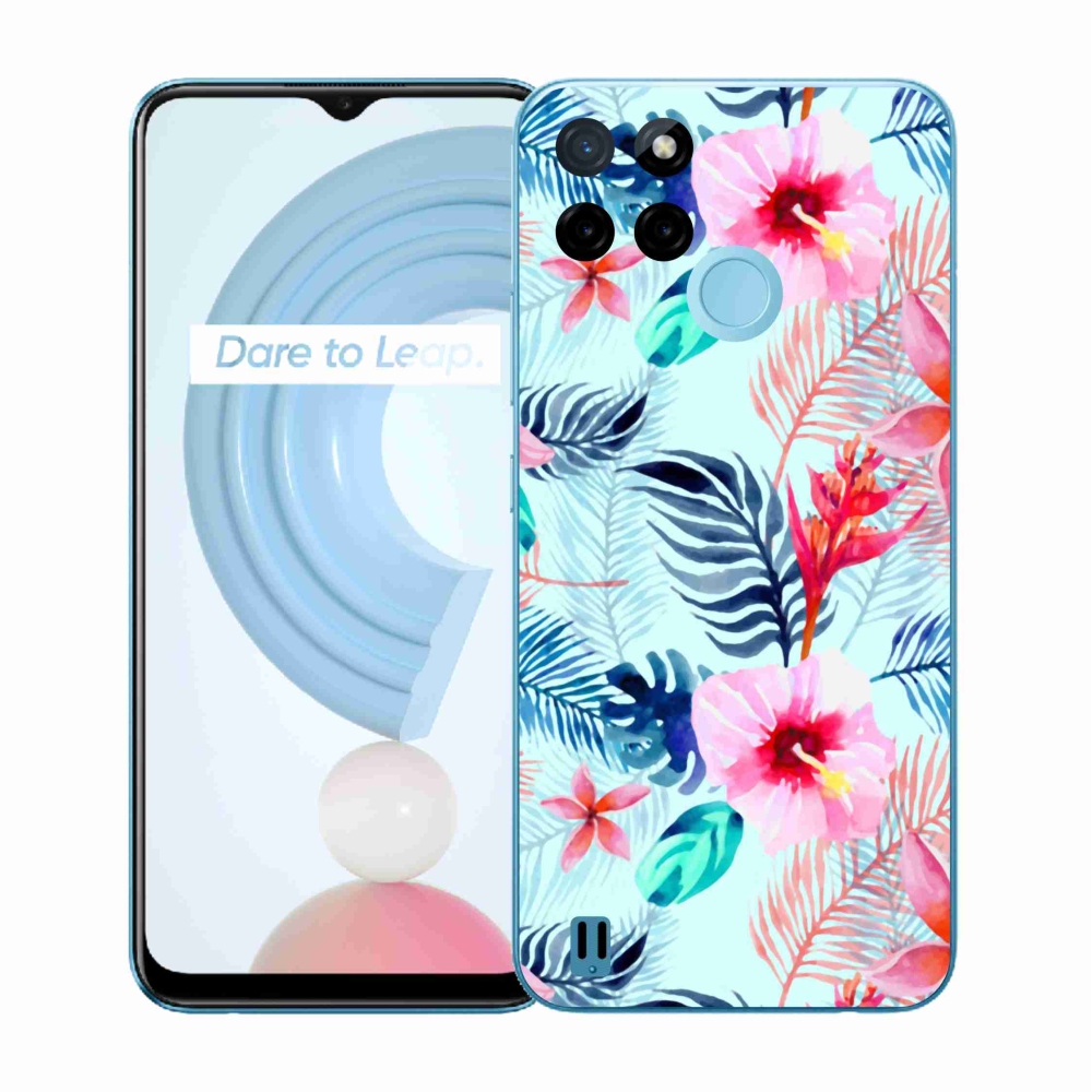Gélový kryt mmCase na Realme C21Y/C25Y - kvety