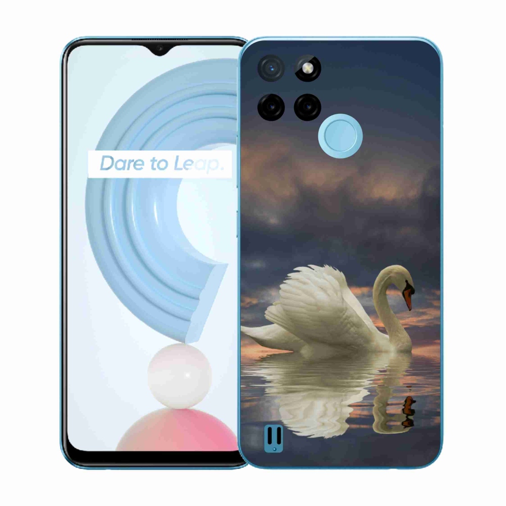 Gélový kryt mmCase na Realme C21Y/C25Y - labuť