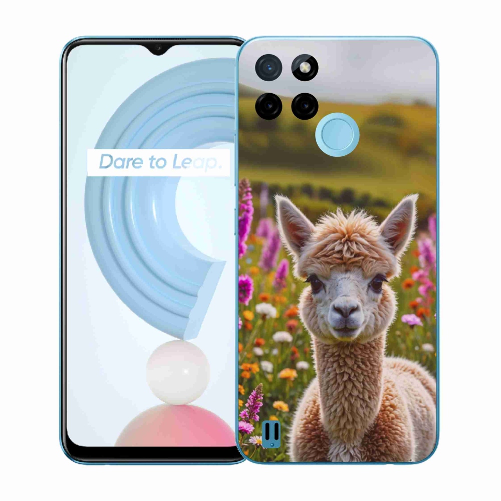 Gélový kryt mmCase na Realme C21Y/C25Y - lama na lúke