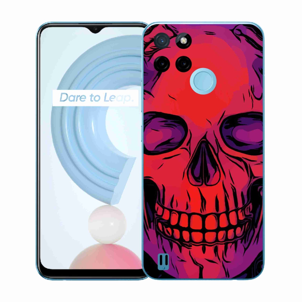 Gélový kryt mmCase na Realme C21Y/C25Y - lebka