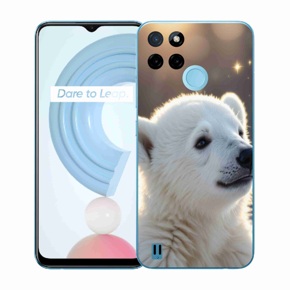 Gélový kryt mmCase na Realme C21Y/C25Y - ľadový medveď
