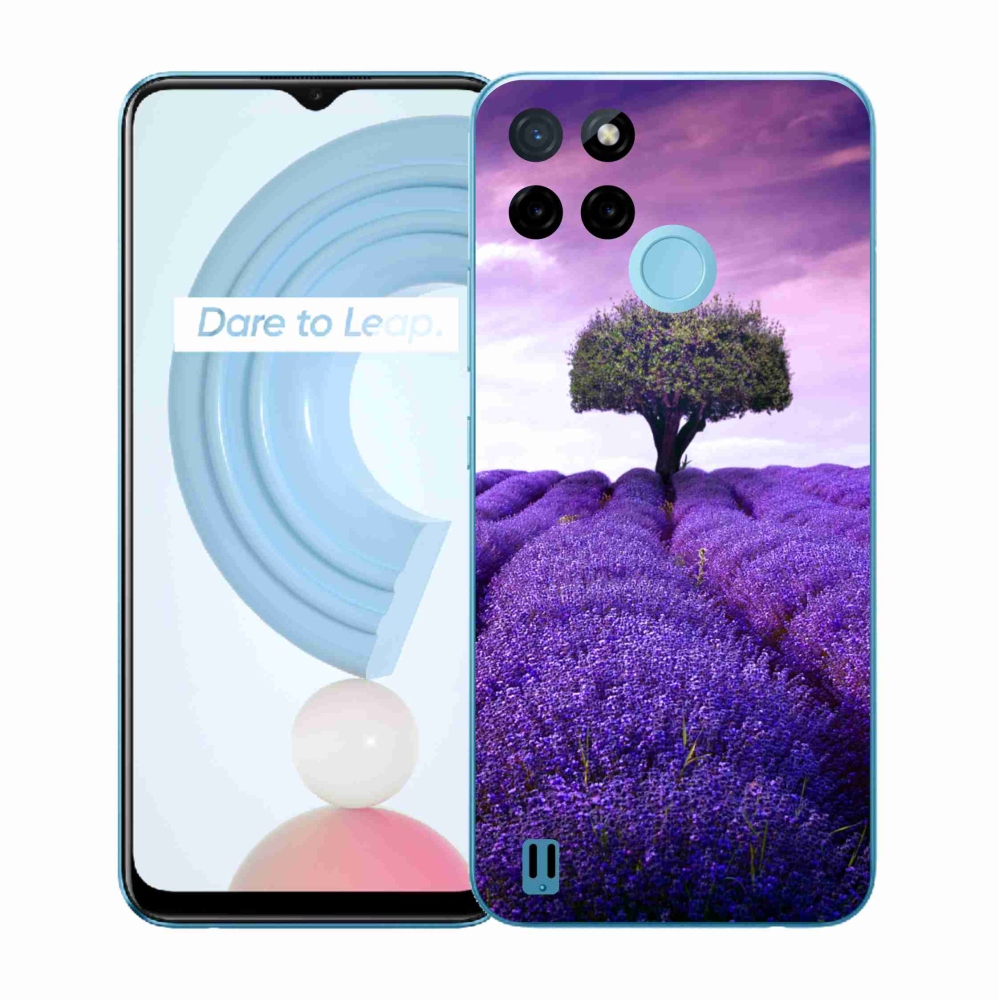 Gélový kryt mmCase na Realme C21Y/C25Y - levanduľová lúka