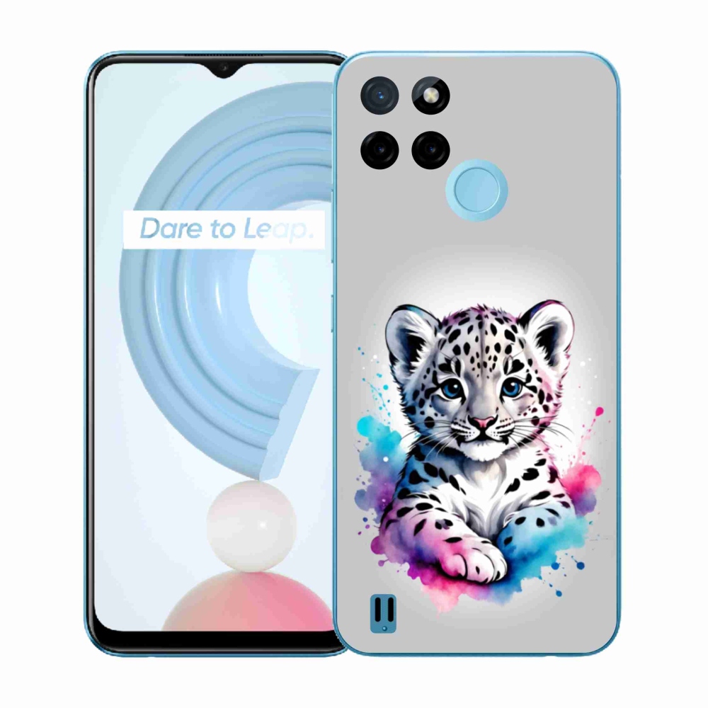 Gélový kryt mmCase na Realme C21Y/C25Y - leopardej mláďa
