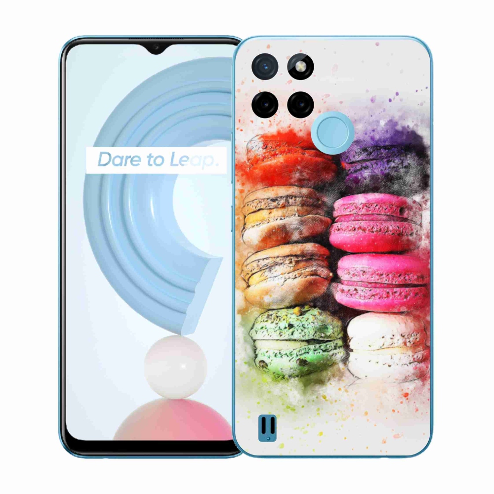 Gélový kryt mmCase na Realme C21Y/C25Y - makrónky
