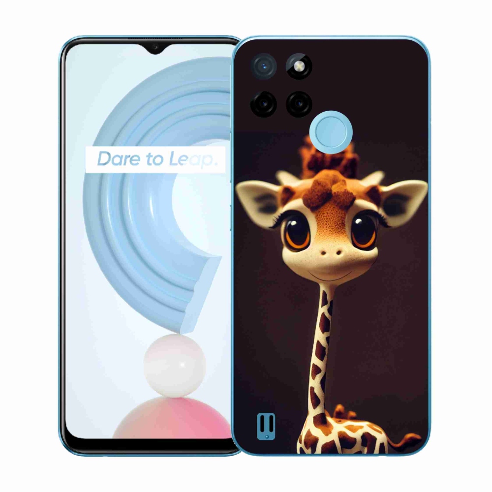 Gélový kryt mmCase na Realme C21Y/C25Y - malá žirafa