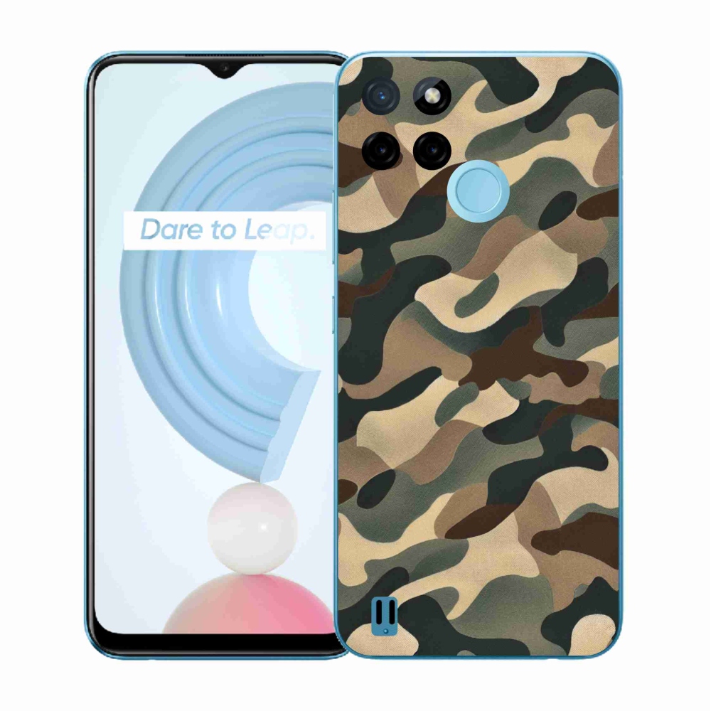 Gélový kryt mmCase na Realme C21Y/C25Y - maskáčový vzor 11