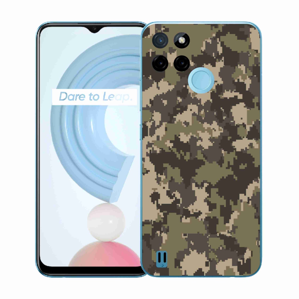 Gélový kryt mmCase na Realme C21Y/C25Y - maskáčový vzor 12
