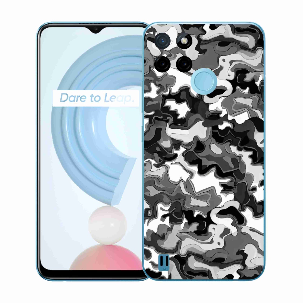 Gélový kryt mmCase na Realme C21Y/C25Y - maskáčový vzor 3