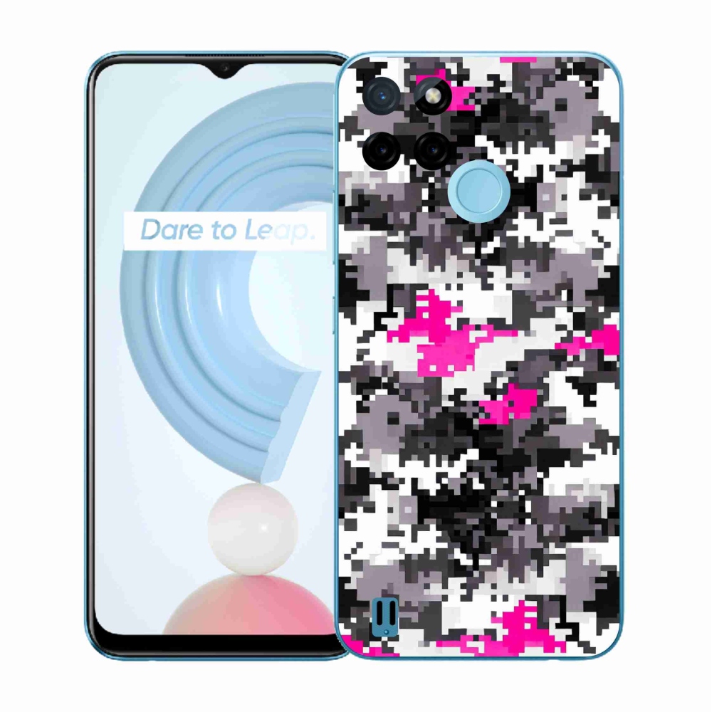 Gélový kryt mmCase na Realme C21Y/C25Y - maskáčový vzor 4