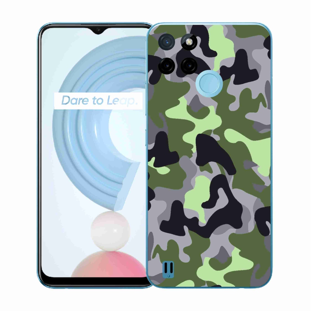 Gélový kryt mmCase na Realme C21Y/C25Y - maskáčový vzor 7