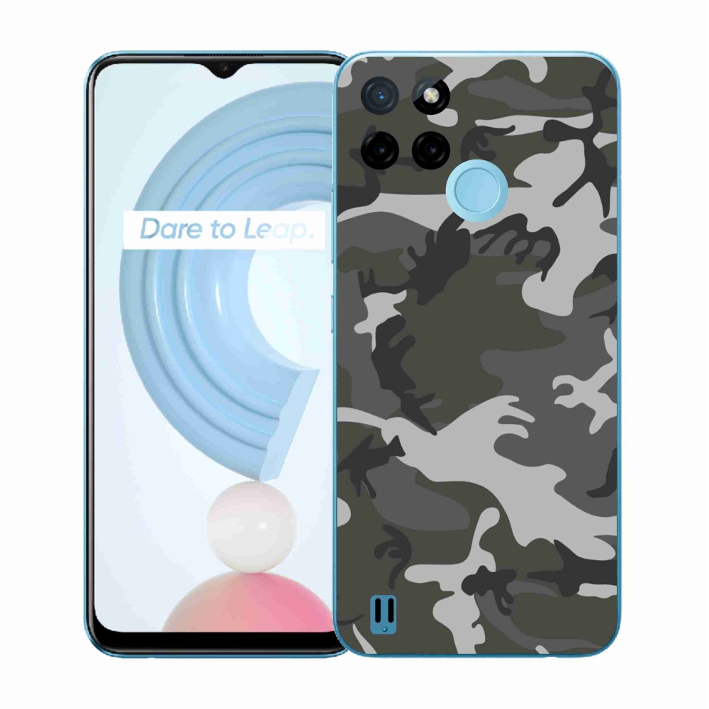 Gélový kryt mmCase na Realme C21Y/C25Y - maskáčový vzor