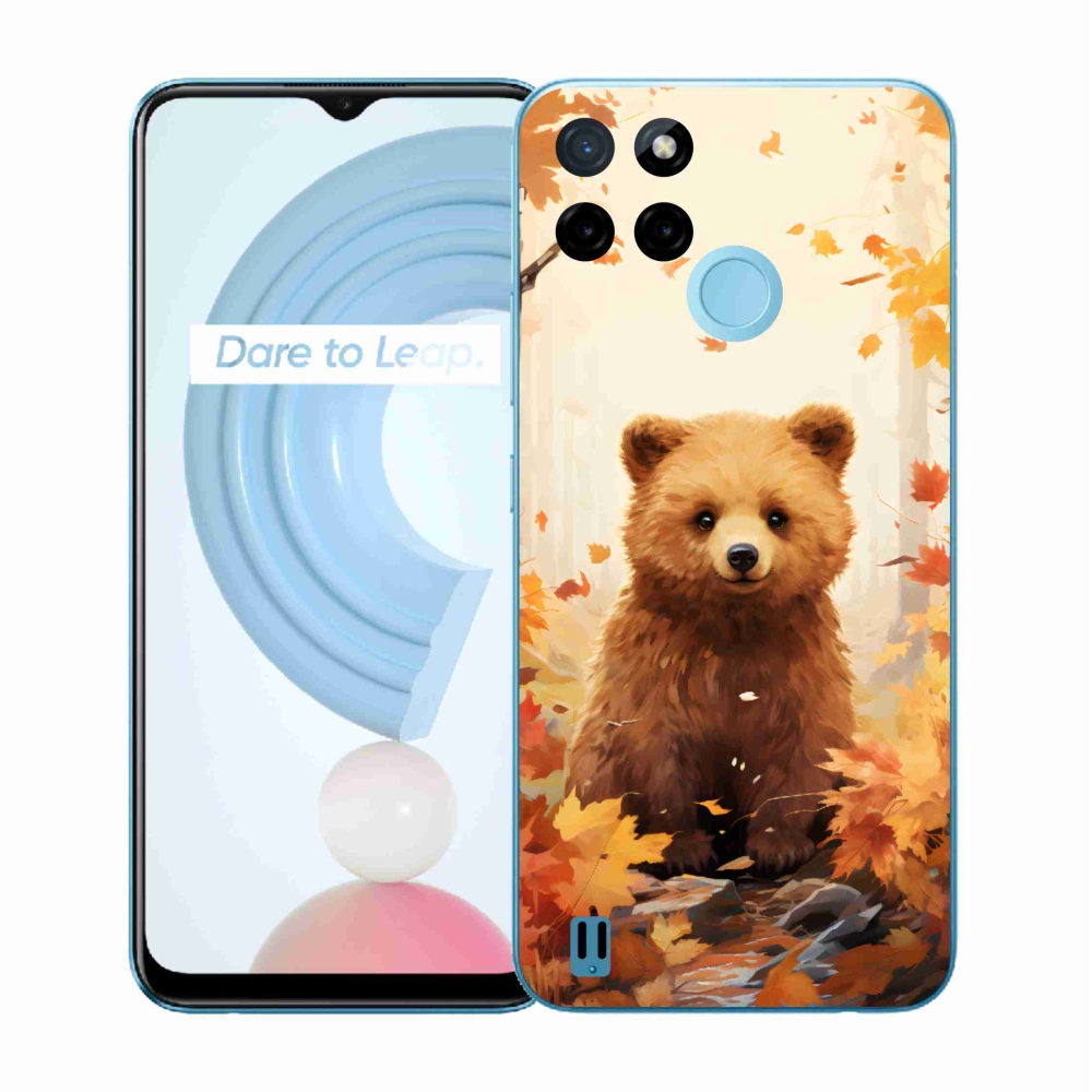 Gélový kryt mmCase na Realme C21Y/C25Y - medveď v lese