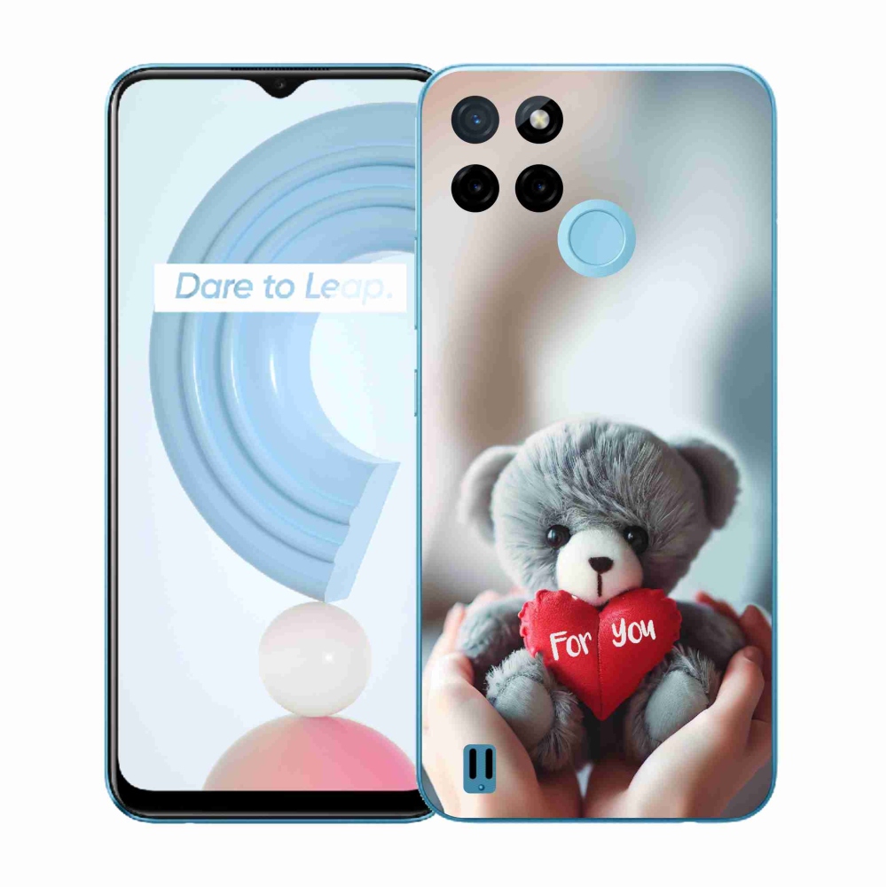 Gélový kryt mmCase na Realme C21Y/C25Y - medvedík pre zamilovaných