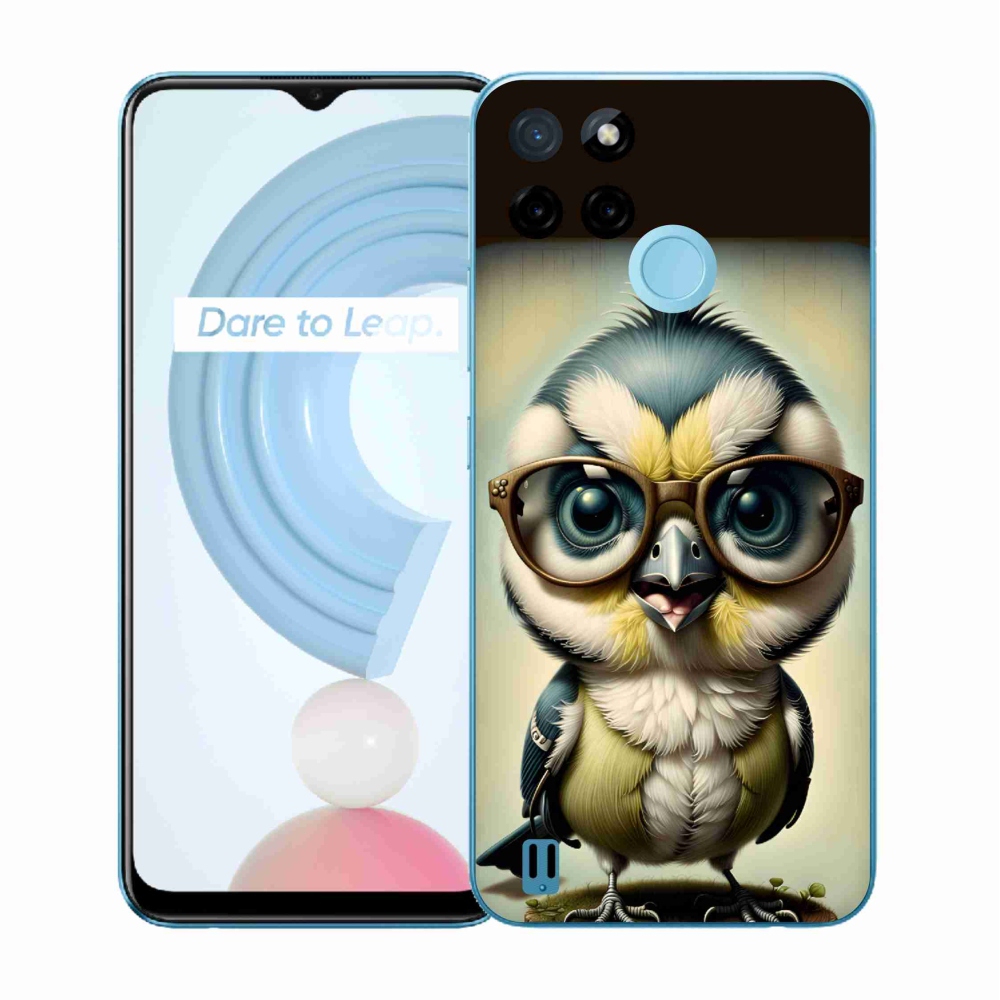 Gélový kryt mmCase na Realme C21Y/C25Y - mláďa s okuliarmi