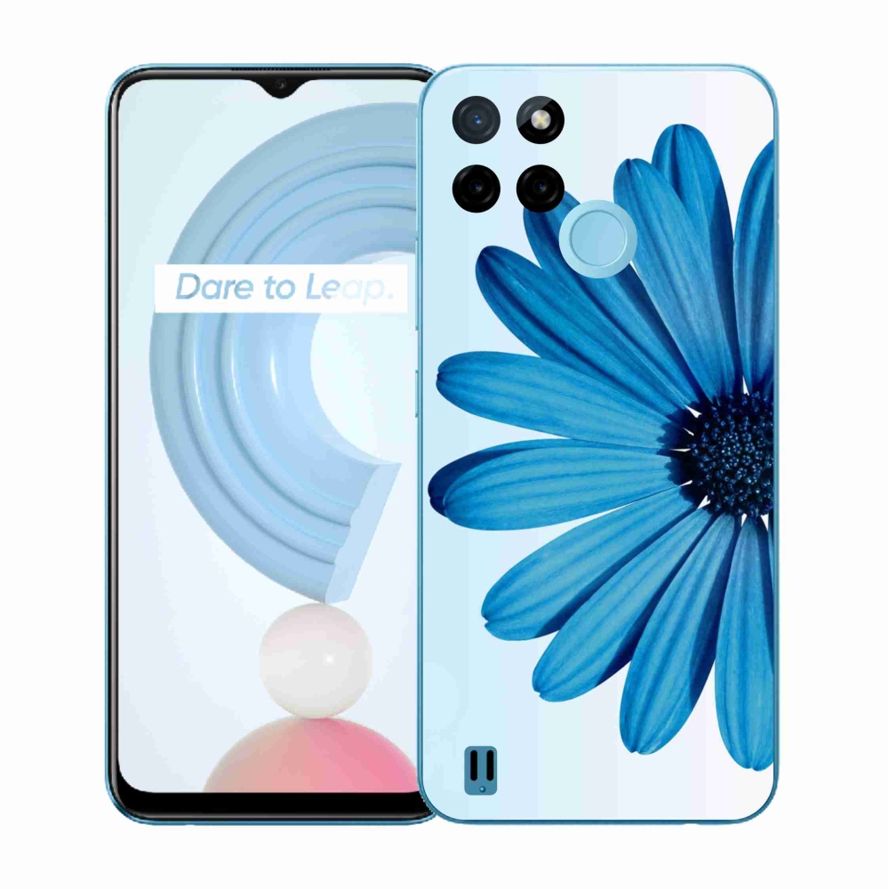 Gélový kryt mmCase na Realme C21Y/C25Y - modrá margaréta