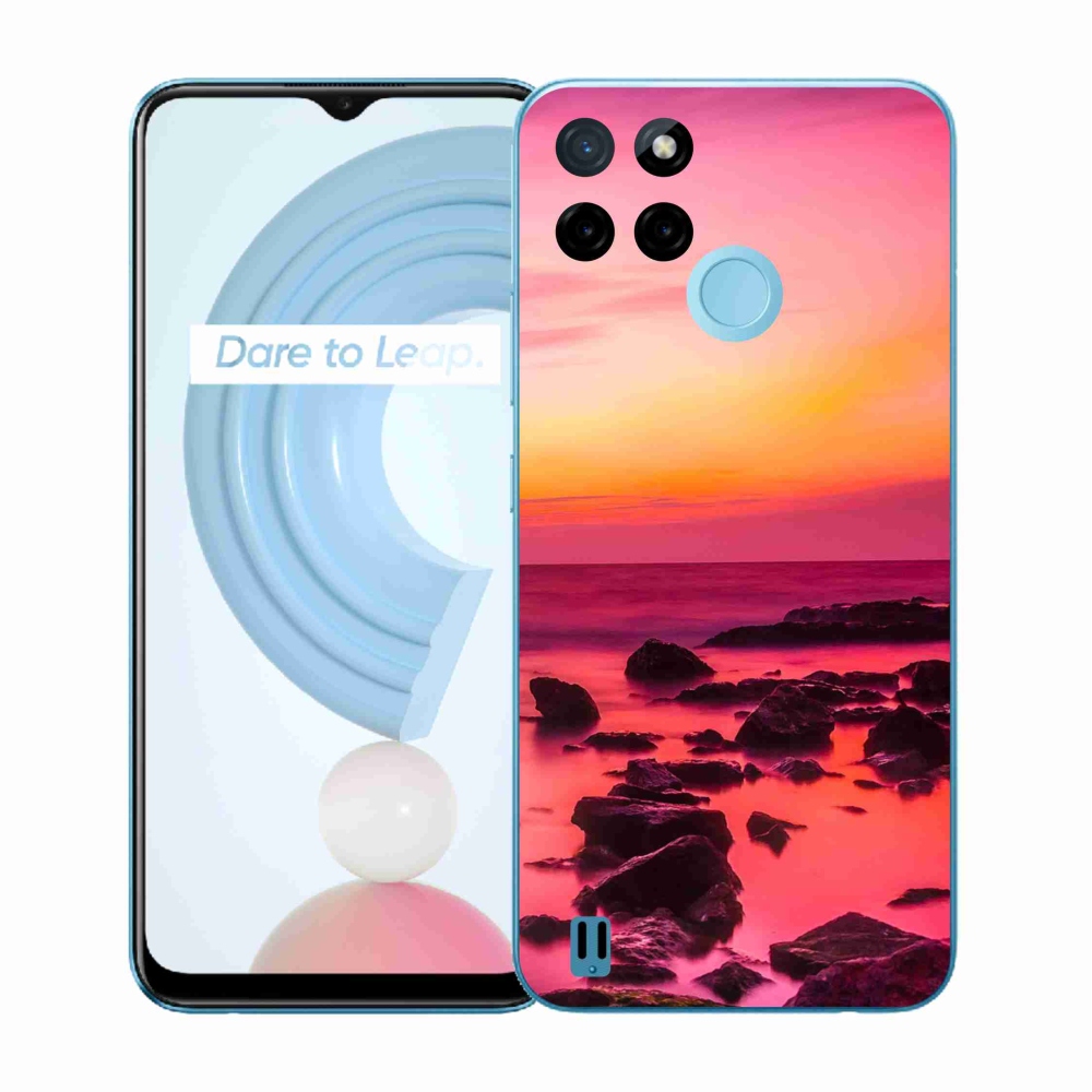Gélový kryt mmCase na Realme C21Y/C25Y - more a žiara