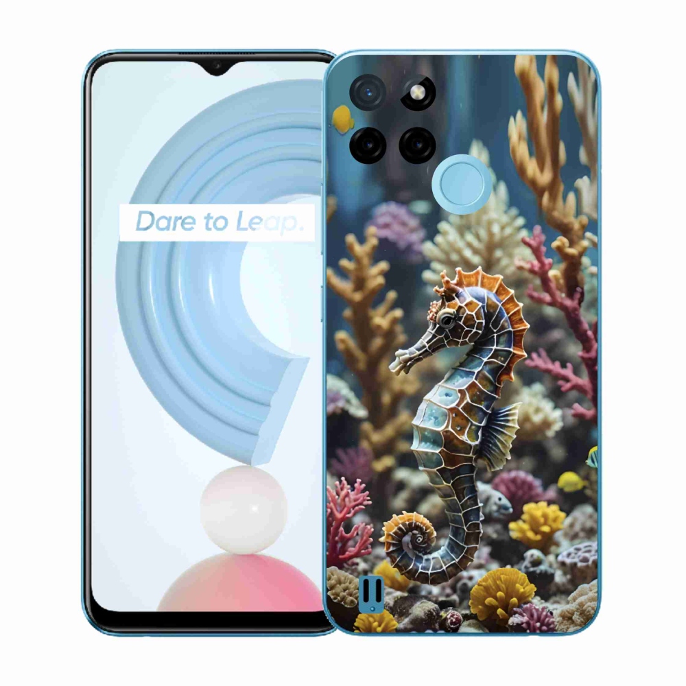 Gélový kryt mmCase na Realme C21Y/C25Y - morský koník 2