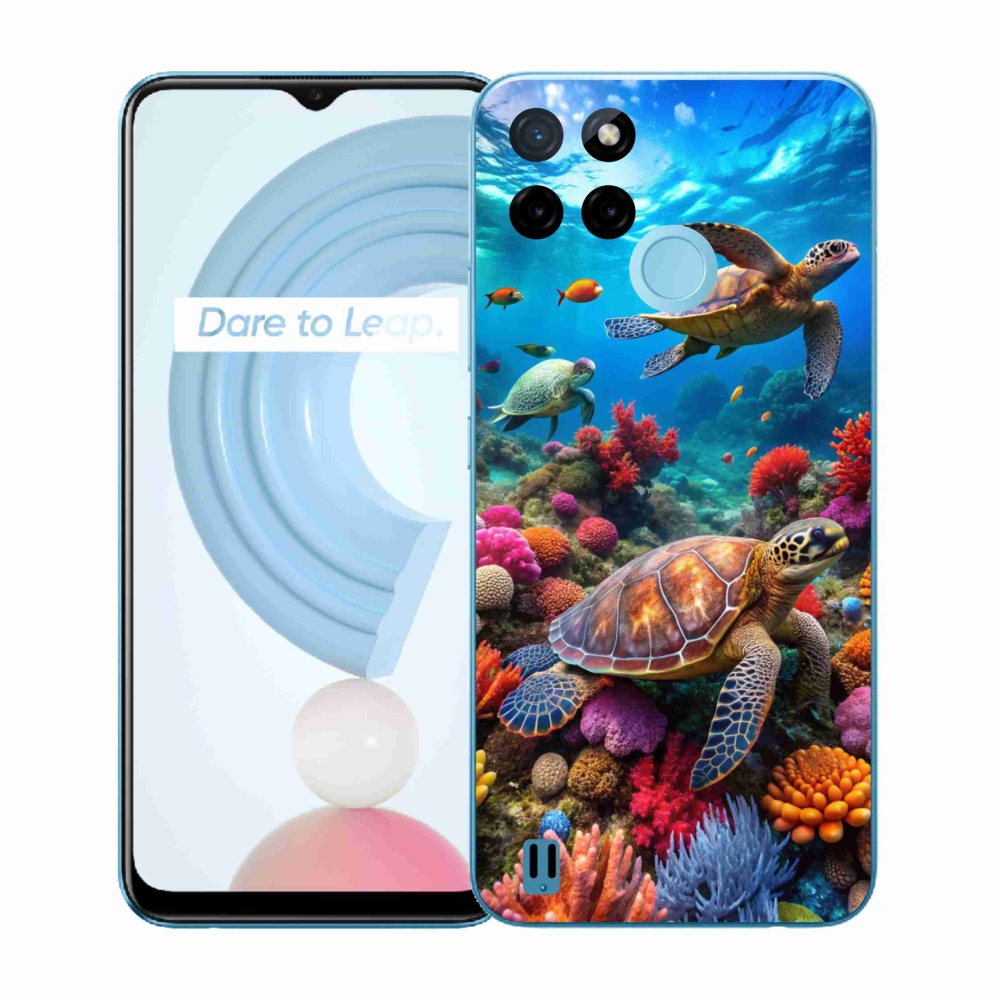 Gélový kryt mmCase na Realme C21Y/C25Y - morský svet 2