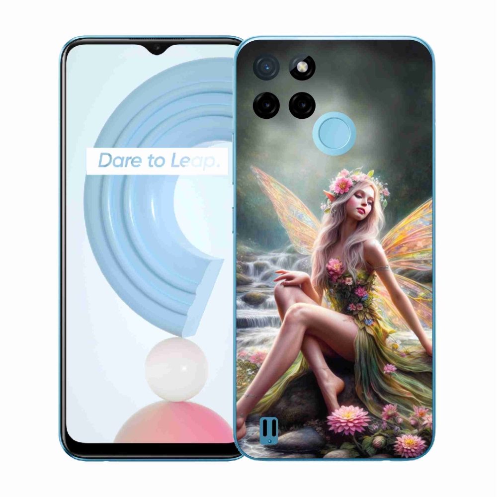 Gélový kryt mmCase na Realme C21Y/C25Y - motýlia žena 1