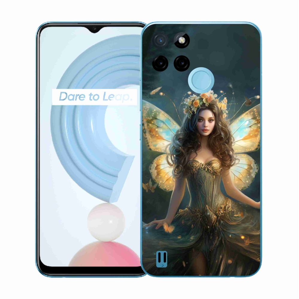 Gélový kryt mmCase na Realme C21Y/C25Y - motýlia žena