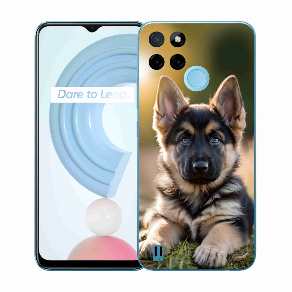 Gélový kryt mmCase na Realme C21Y/C25Y - nemecký ovčiak v prírode