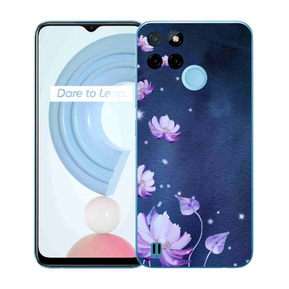 Gélový kryt mmCase na Realme C21Y/C25Y - padajúce kvety