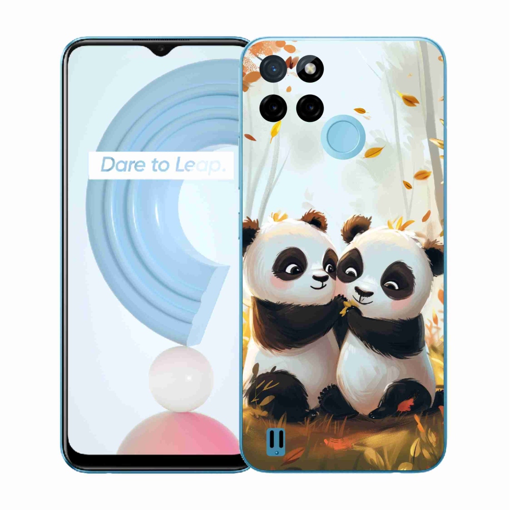 Gélový kryt mmCase na Realme C21Y/C25Y - pandy