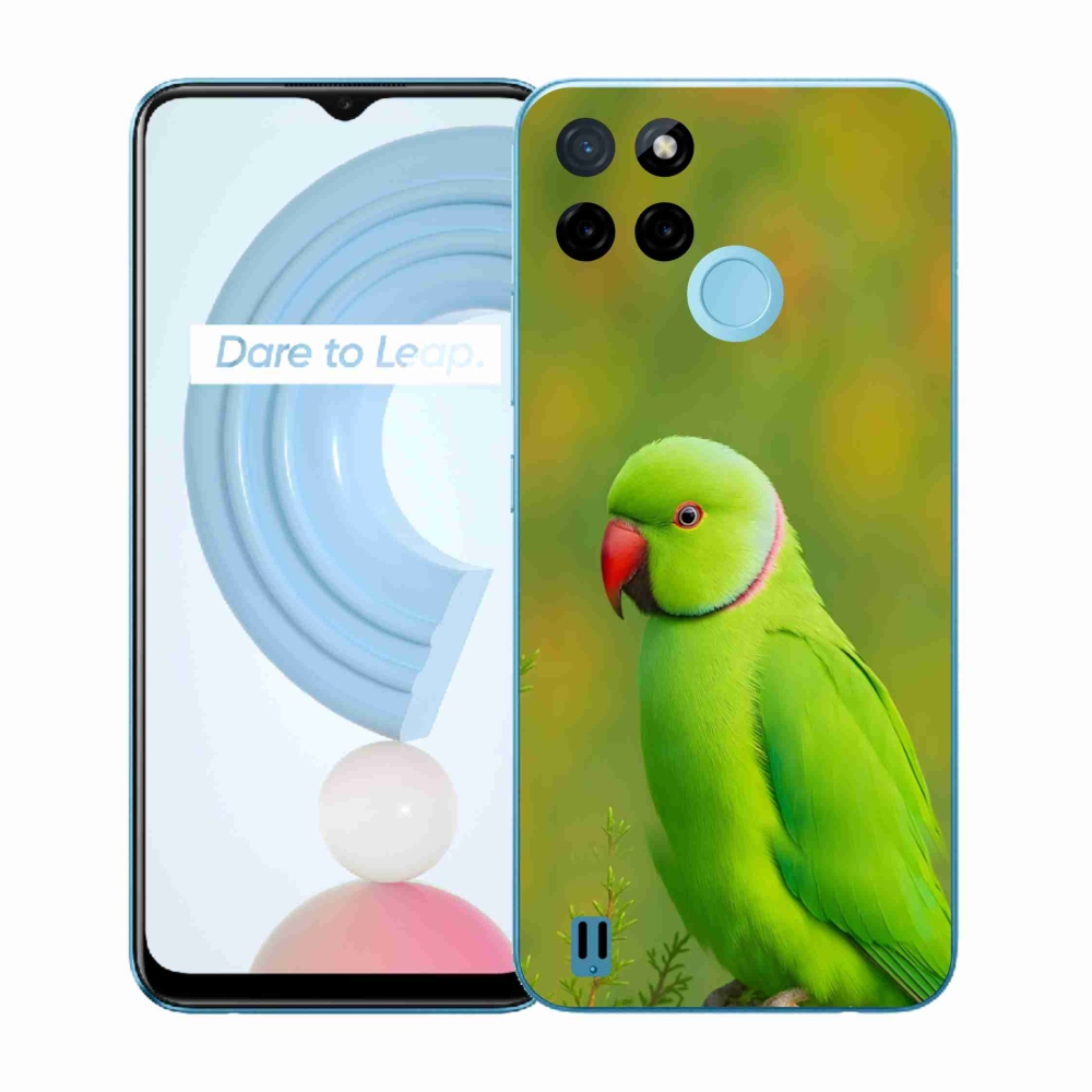 Gélový kryt mmCase na Realme C21Y/C25Y - papagáj alexander 2