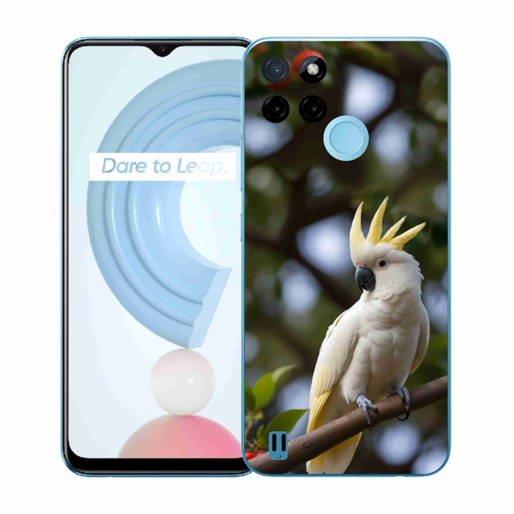 Gélový kryt mmCase na Realme C21Y/C25Y - papagáj kakadu 3