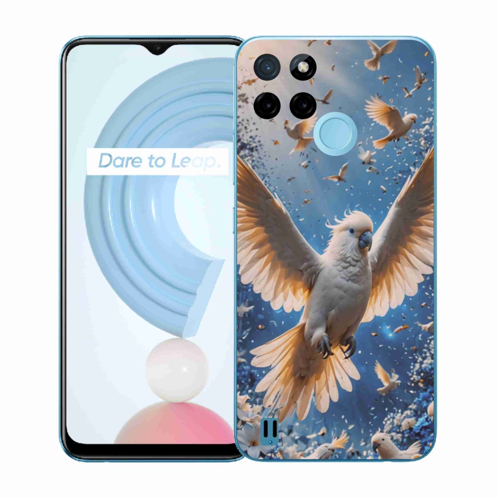 Gélový kryt mmCase na Realme C21Y/C25Y - papagáj kakadu