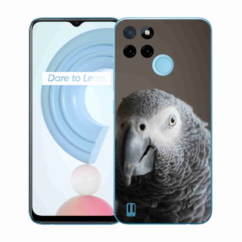 Gélový kryt mmCase na Realme C21Y/C25Y - papagáj žako 2