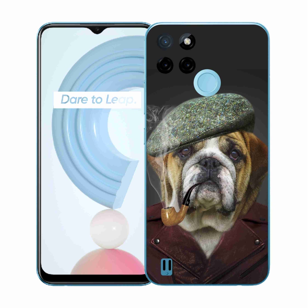 Gélový kryt mmCase na Realme C21Y/C25Y - pes s fajkou