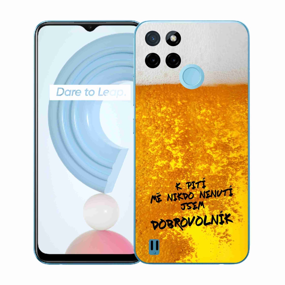 Gélový kryt mmCase na Realme C21Y/C25Y - pivný motív 4