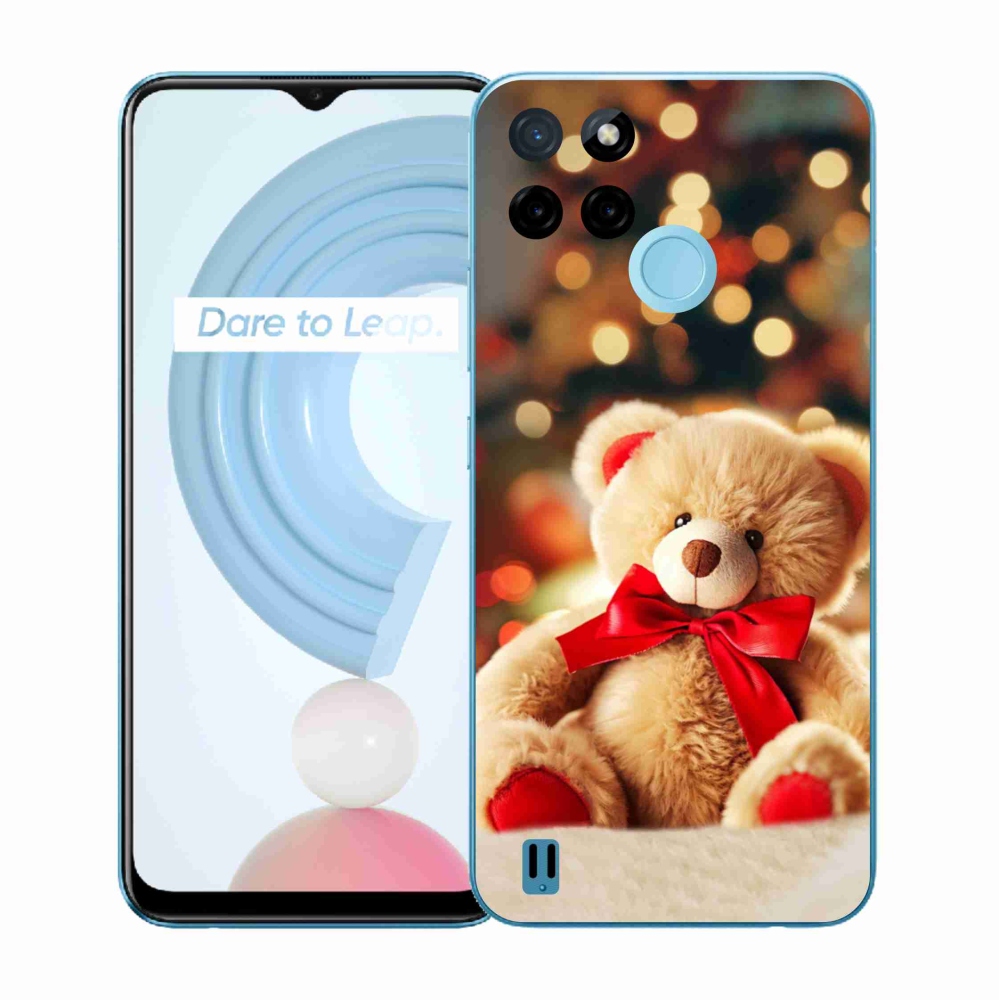 Gélový kryt mmCase na Realme C21Y/C25Y - plyšový medvedík
