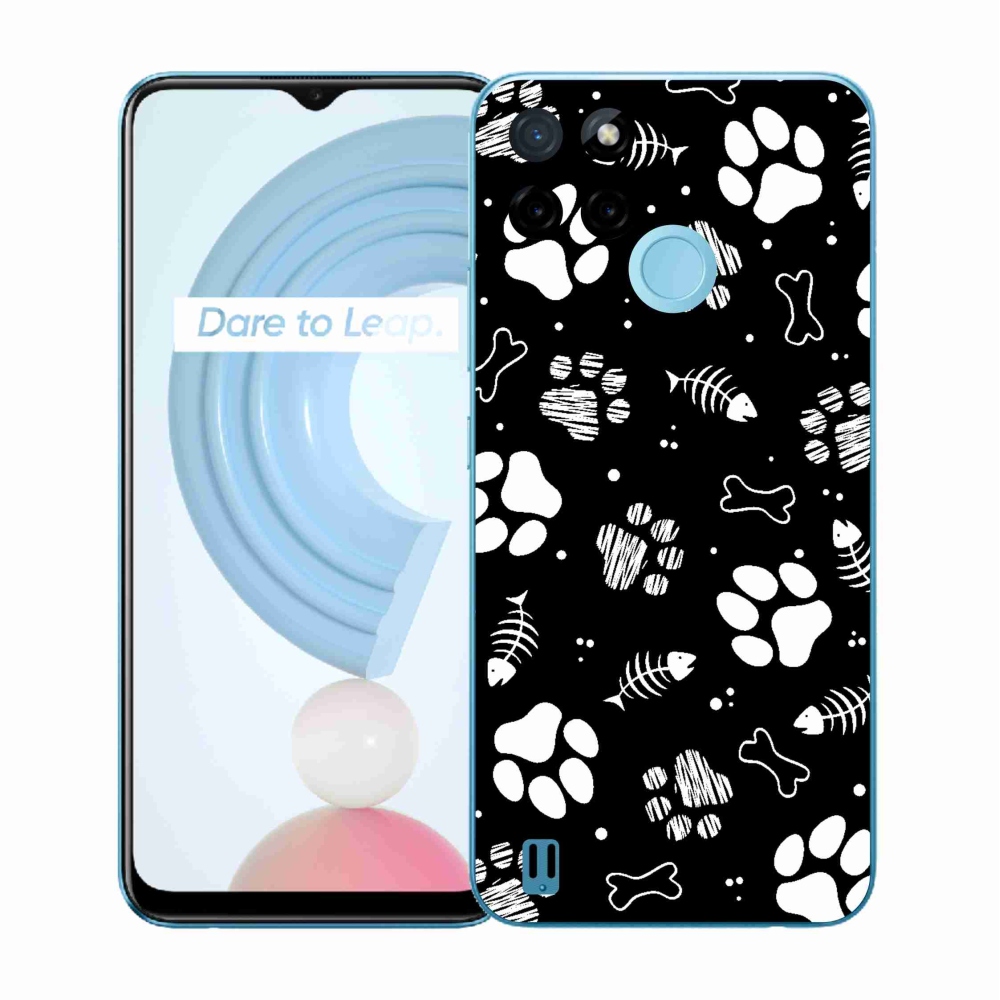 Gélový kryt mmCase na Realme C21Y/C25Y - psie labky