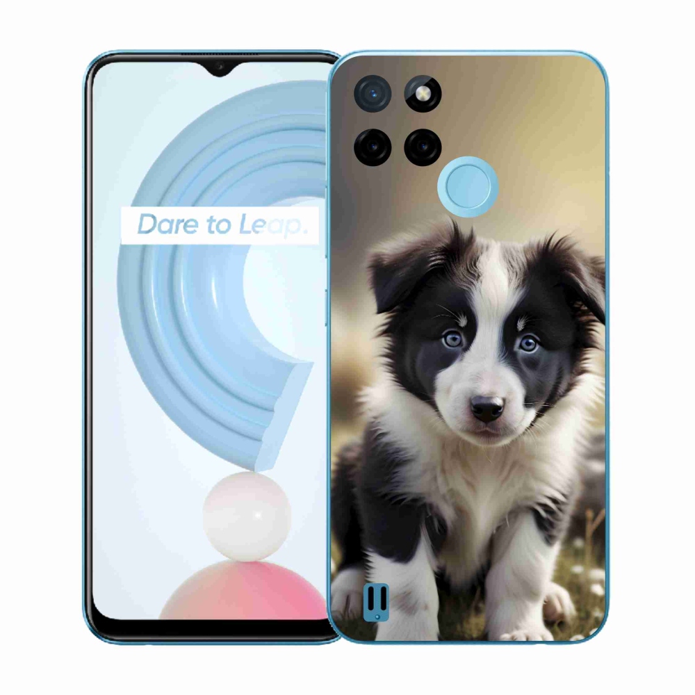 Gélový kryt mmCase na Realme C21Y/C25Y - roztomilá border kólia