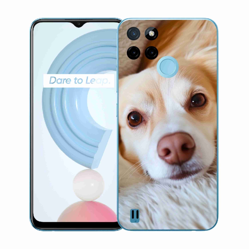 Gélový kryt mmCase na Realme C21Y/C25Y - Roztomilá čivava