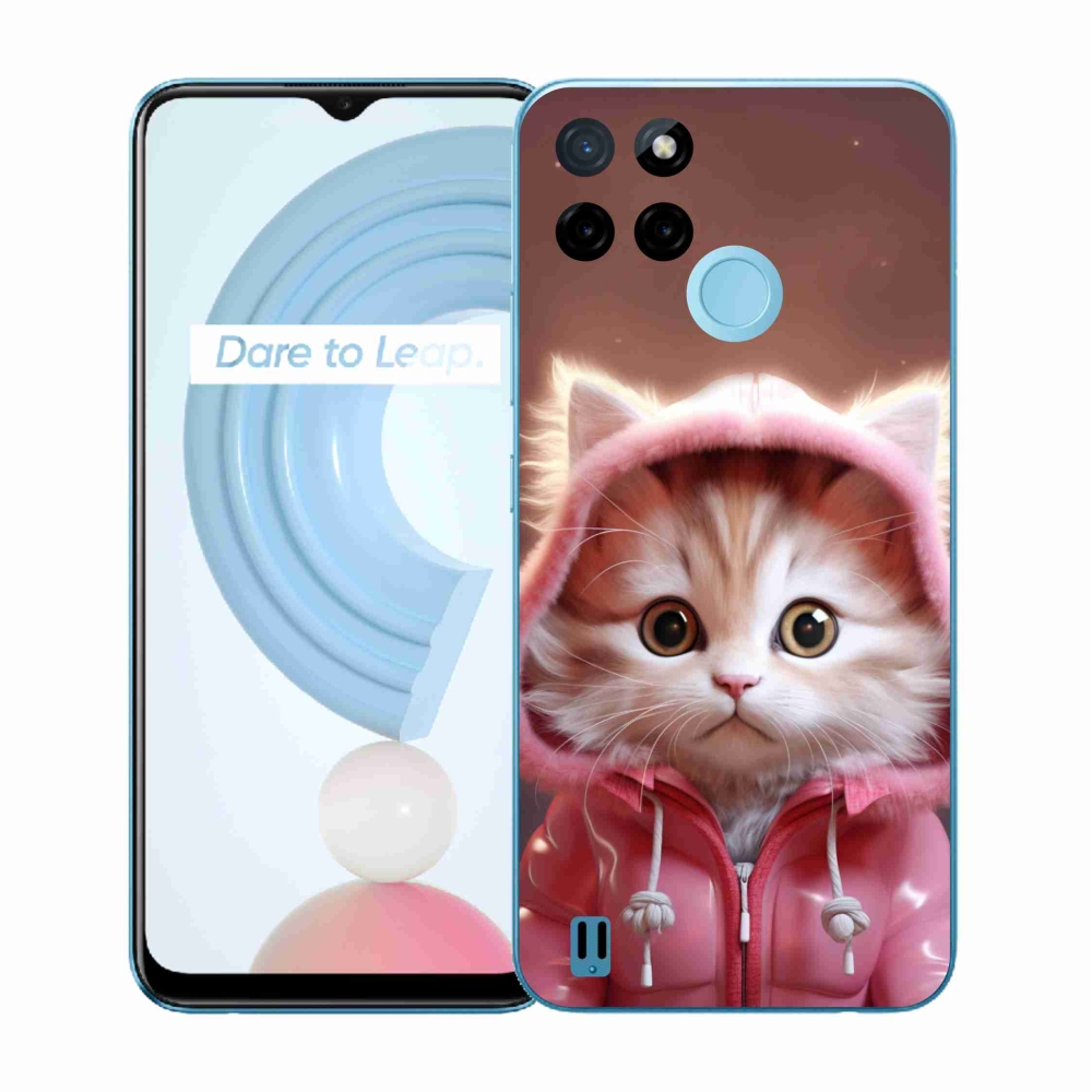 Gélový kryt mmCase na Realme C21Y/C25Y - roztomilé mačiatko 3